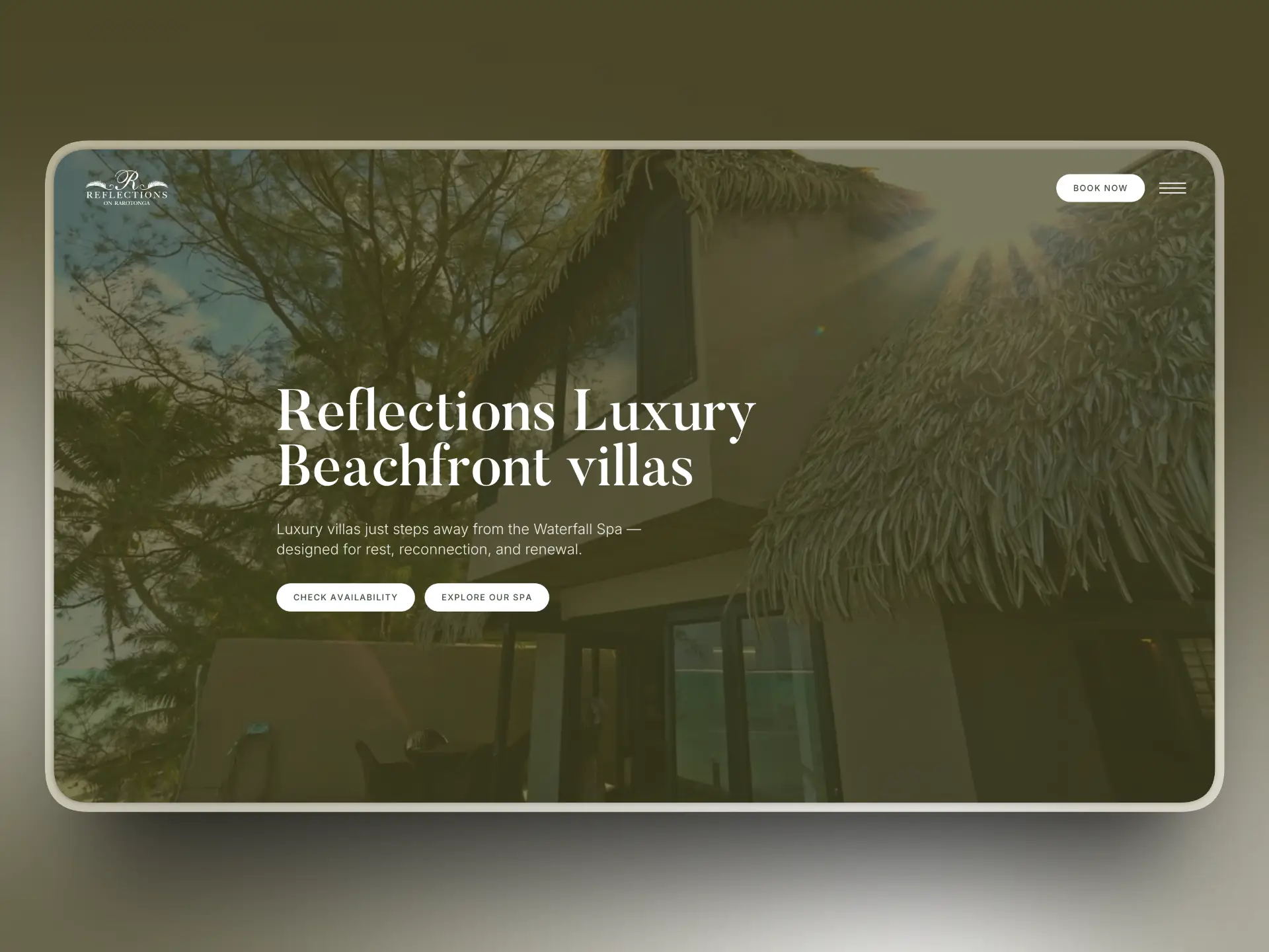 Reflections on Rarotonga website